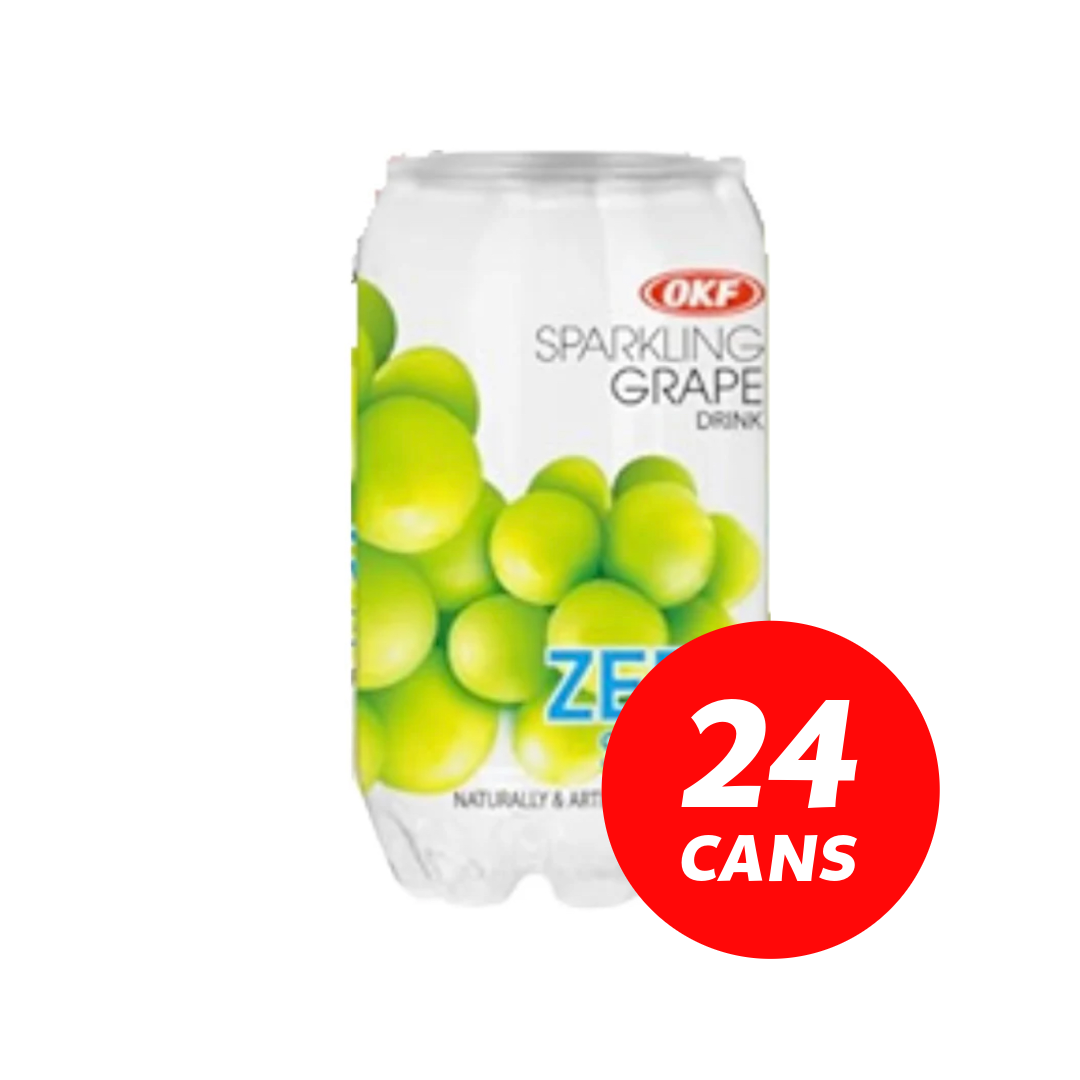 OKF sparkling drink Grape zero sugar π 24 x 350ml cans