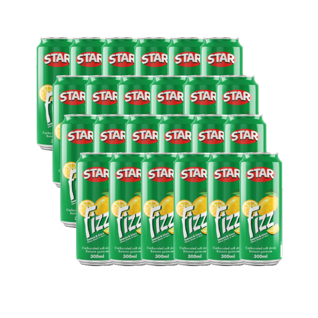 Star Fizz Lemon - 24 x 300ml cans