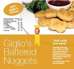 Giglio's Battered Chicken Nuggets 1kg - 11th Hr