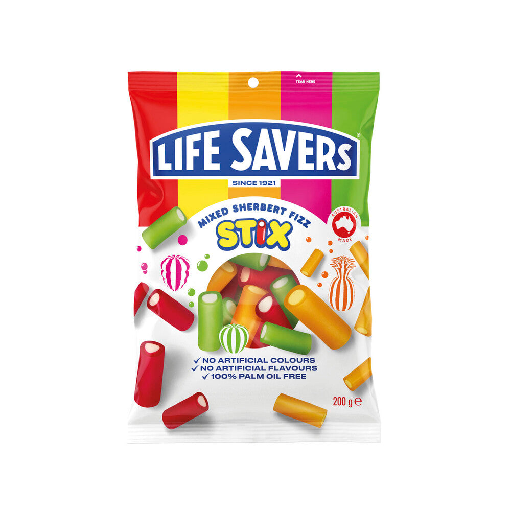 Life Savers Stix Sherbert Fizz Mixed - 200g