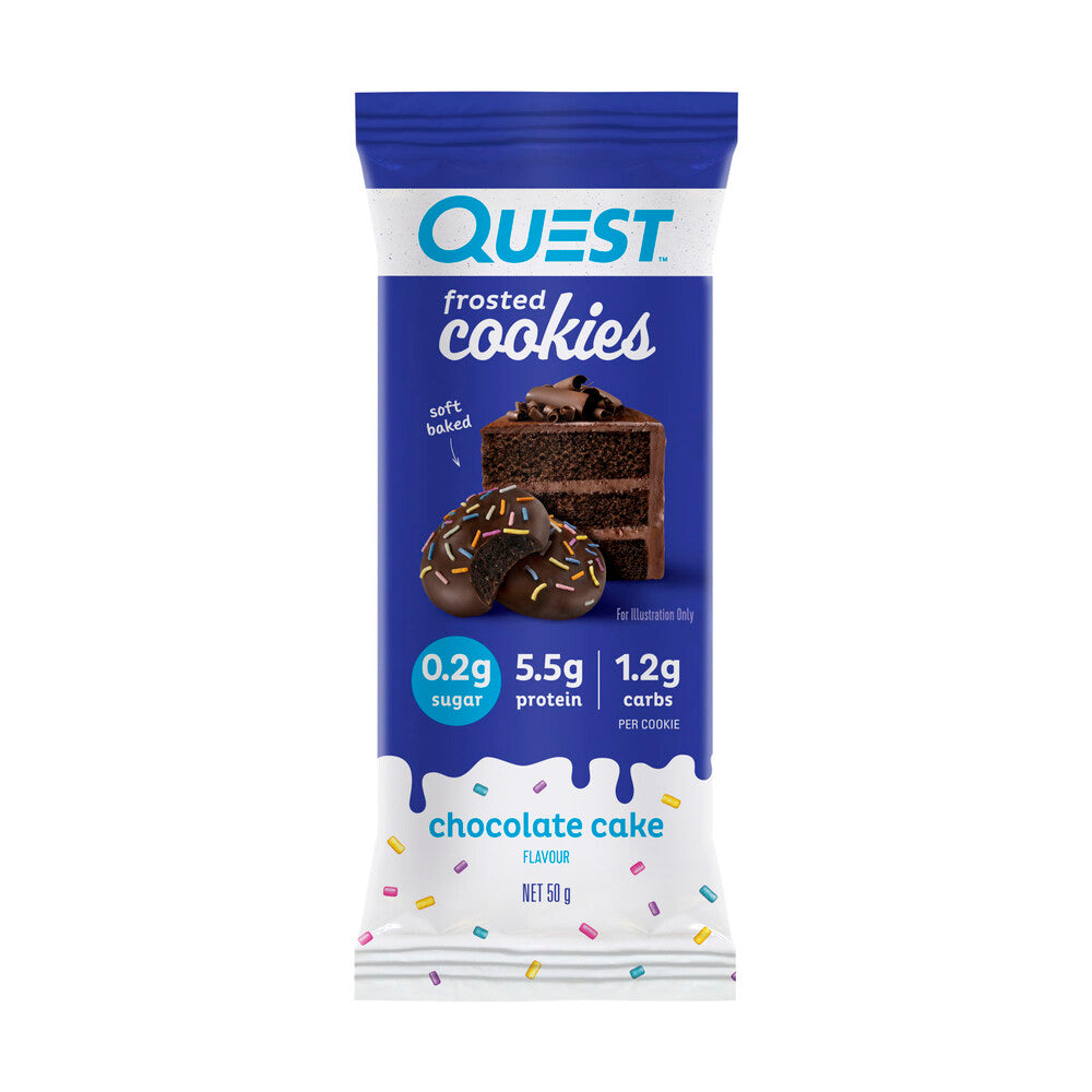 Quest Mini frosted cookies - Chocolate Cake