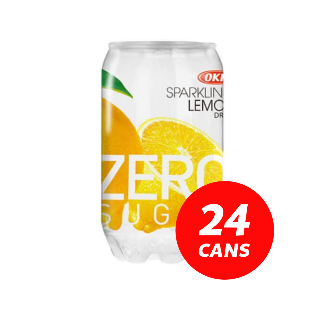 OKF sparkling drink lemon zero sugar 🍋 24 x 350ml cans