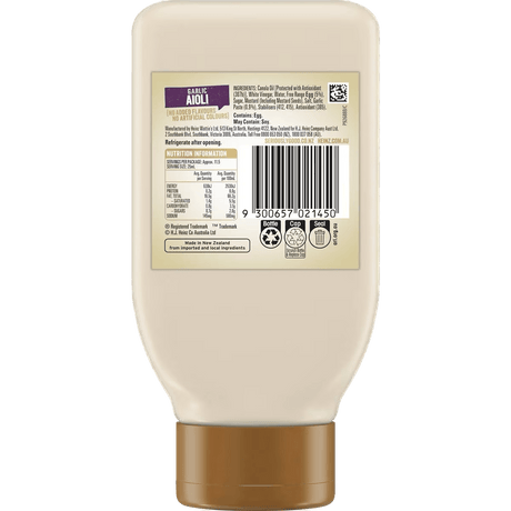 Heinz Garlic Aioli 295ml - 11th Hr