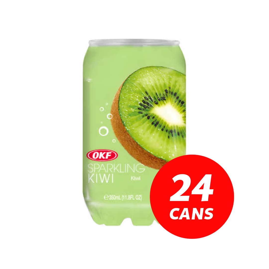 OKF Sparkling drink cans - Kiwi 24 x 350ml cans