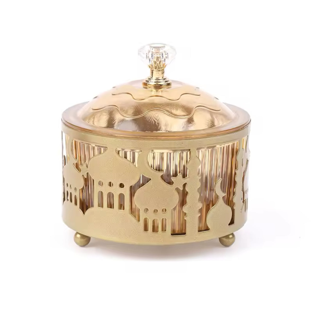 Golden Date/Lolly container - 9cm