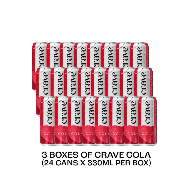 3 boxes of Crave Cola - 11th Hr