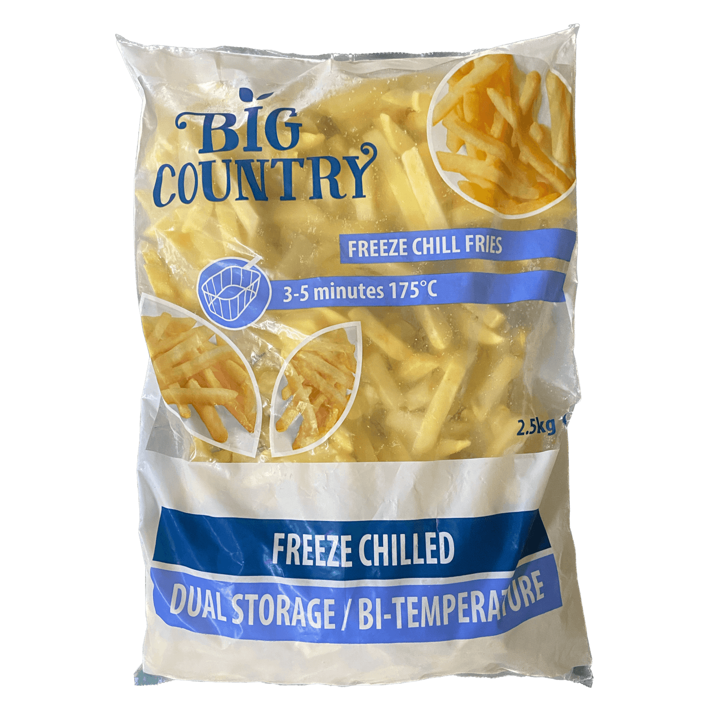 Big Country Frozen Potato Chips 2.5kg