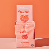 Funday No Sugar Sour Peach Hearts lollies - 50g