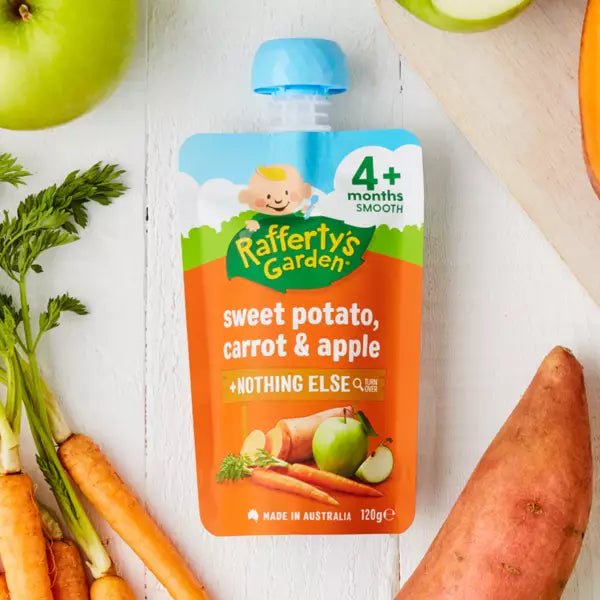 Rafferty's Garden - Sweet Potato, carrot & apple pouch