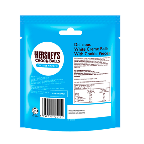 Hershey's Choc Balls Cookies n Cream 120g - 11th Hr