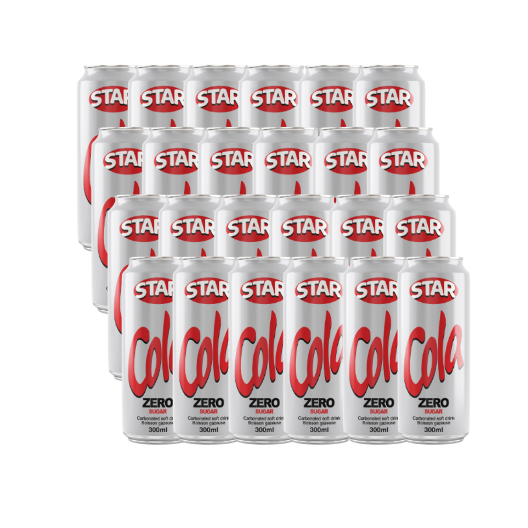 Star cola zero sugar - 24 x 300ml cans