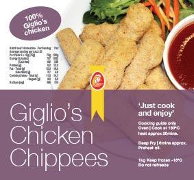 Giglio's Chicken Chippees 1kg - 11th Hr