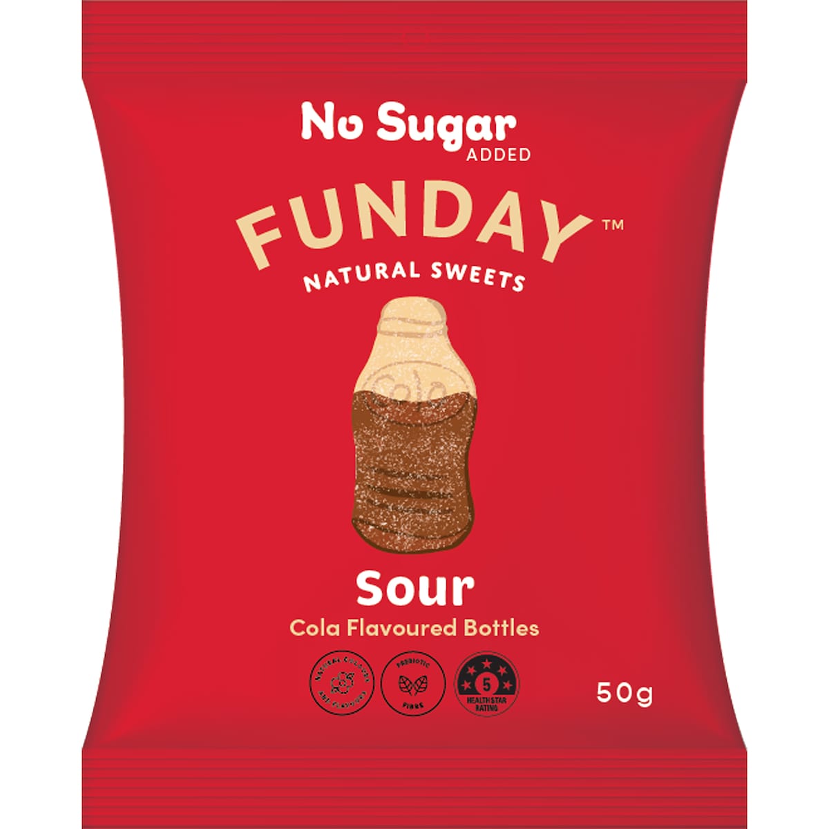 Funday Sour cola lollies - 50g