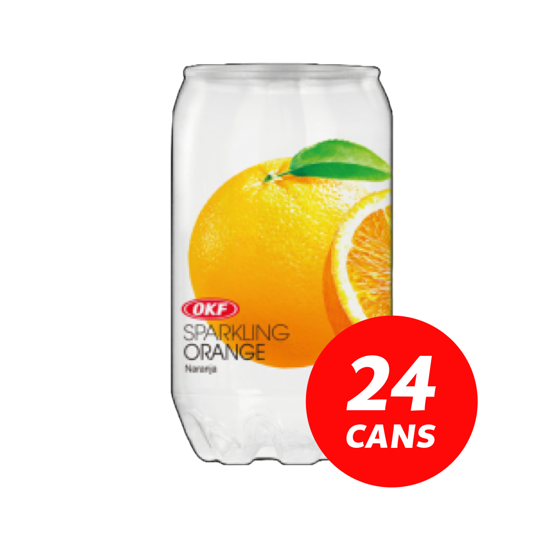 OKF Sparkling drink - Orange 24 x 350ml cans