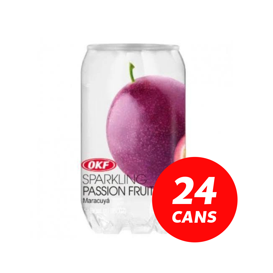 OKF Passionfruit sparkling drink cans- 24 x 350ml cans