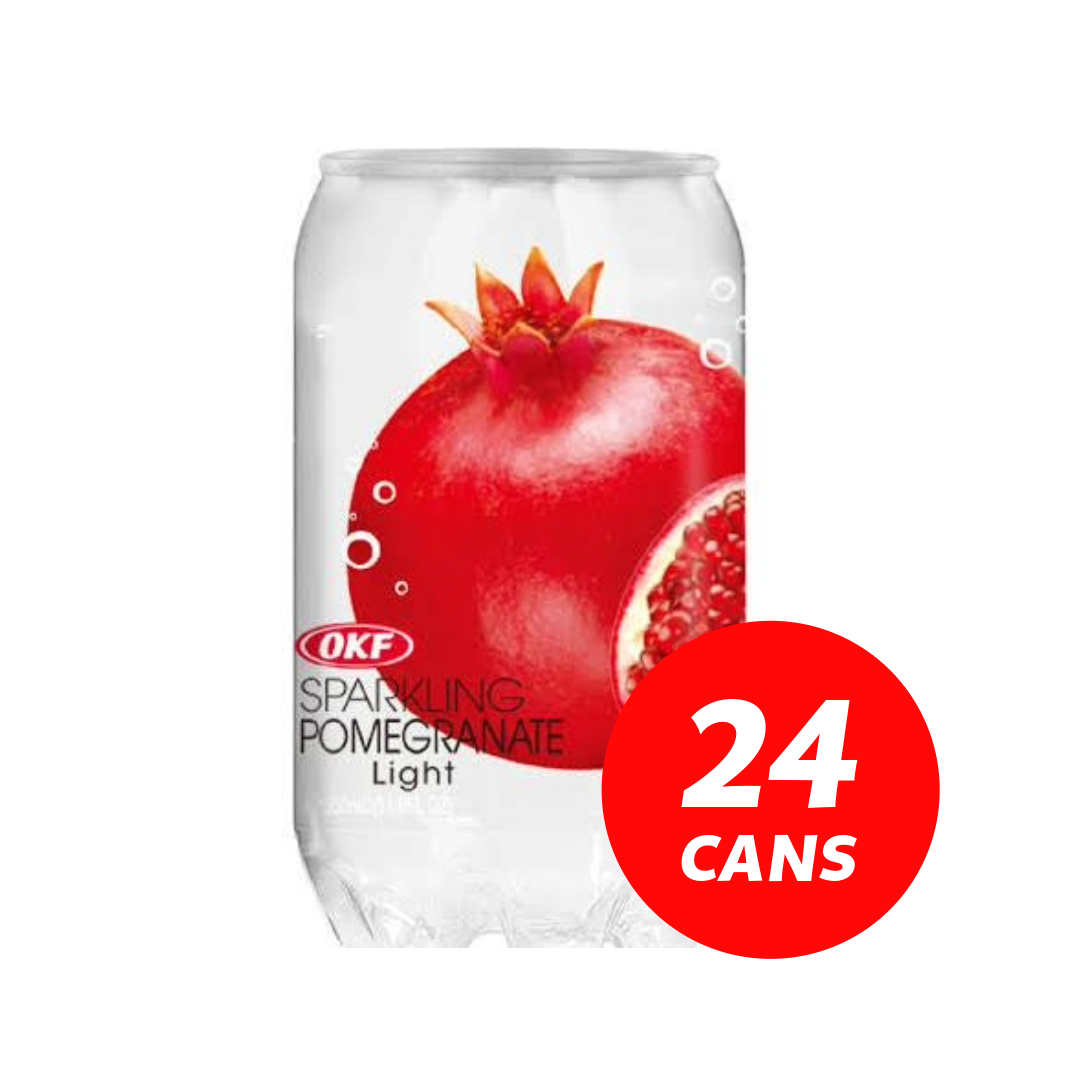 OKF Pomegrante sparkling drink cans - 24 x 350ml cans